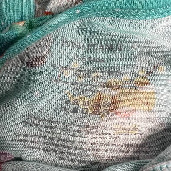 Posh Peanut 3-6 Months Gnomey Long Sleeve Twirl Skirt Bodysuit - Picture 5 of 6